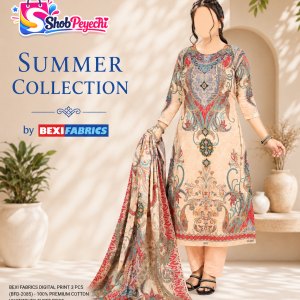 bexi fabrics digital print 3 pcs (bfd 2095)