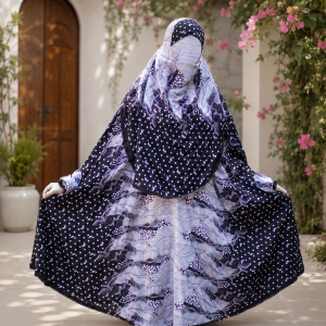 elegant palazzo long khimar set