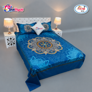 reactive twill panel double bed sheet 1684 786