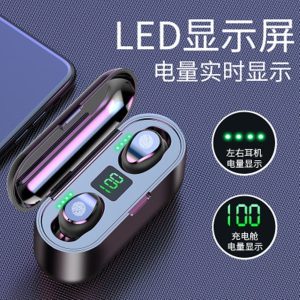 f9 in ear tws bluetooth earphones with call noise reduction